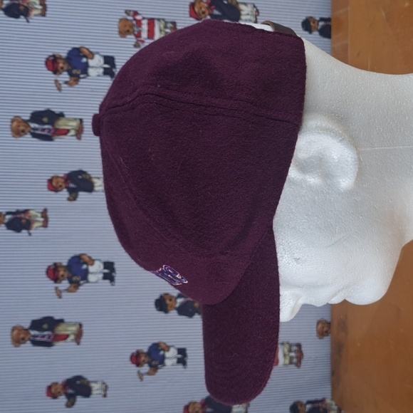 Vintage Disney's Eeyore embroidered character leather pulltab violet purple hat - Picture 2 of 8